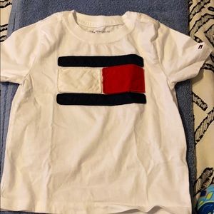 White Cotton Toddler Tommy Hilfiger T Shirt